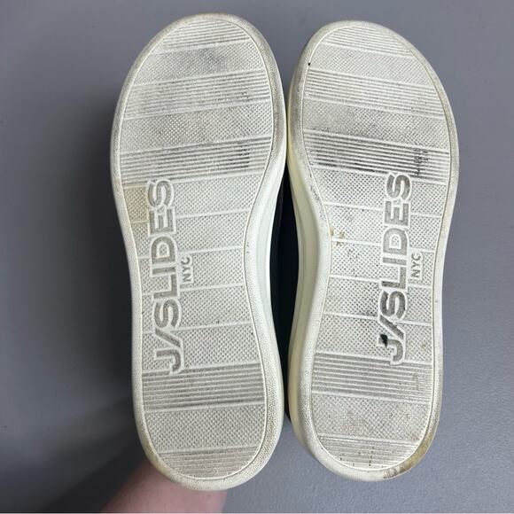 J Slides Slip On Black Shoe Platform Comfort Slides Womens Size 8 - Picture 6 of 6